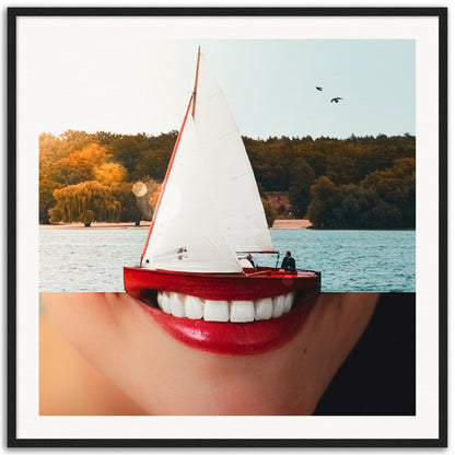 Boatiful Smile - Museum-Quality Framed Art Print