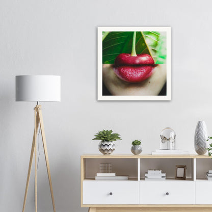 Cherry Lipstick - Museum-Quality Art Print