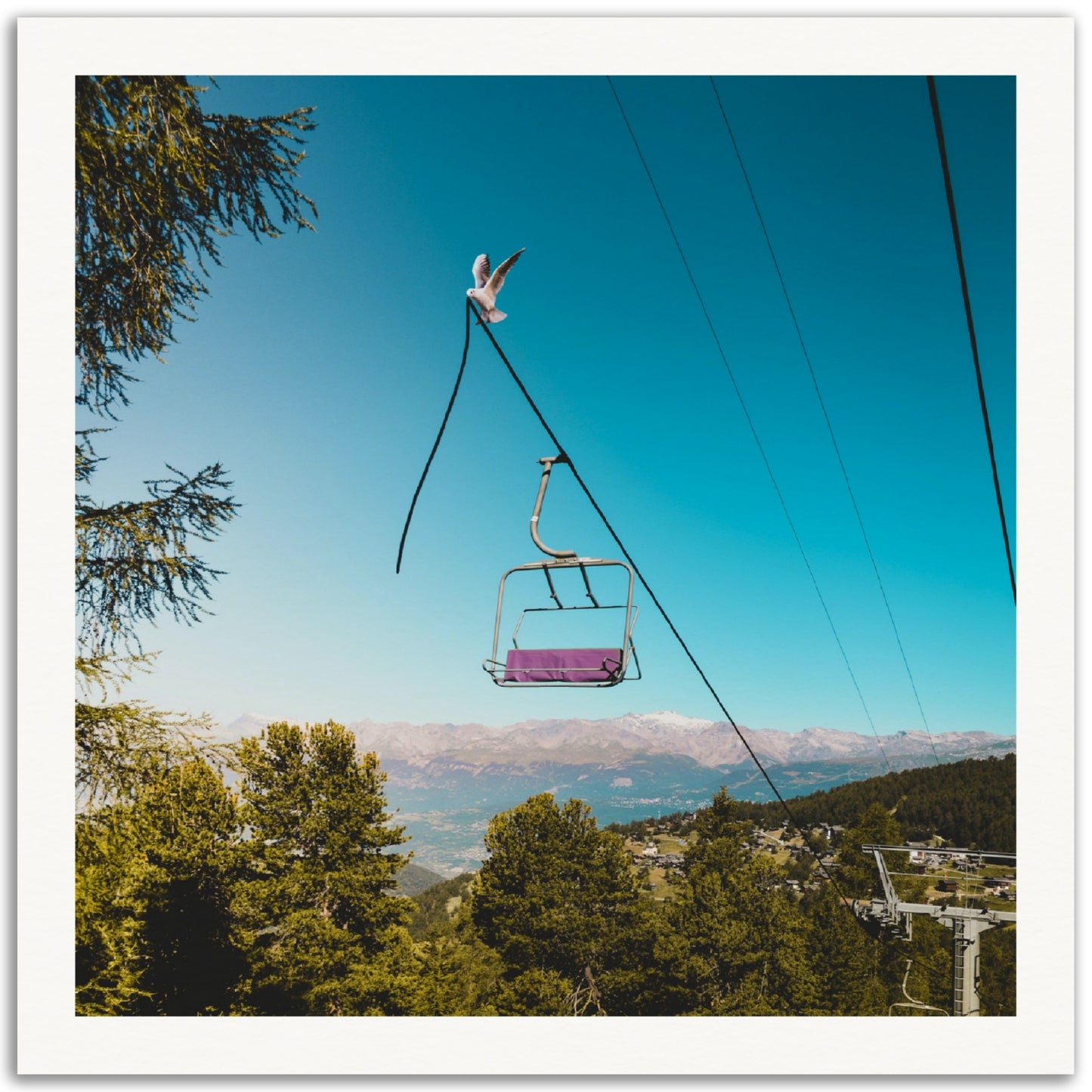 Chairlift #2 - Museum-Quality Art Print