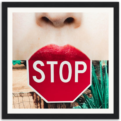 Think Before You Speak - Museum-Quality Framed Art Print