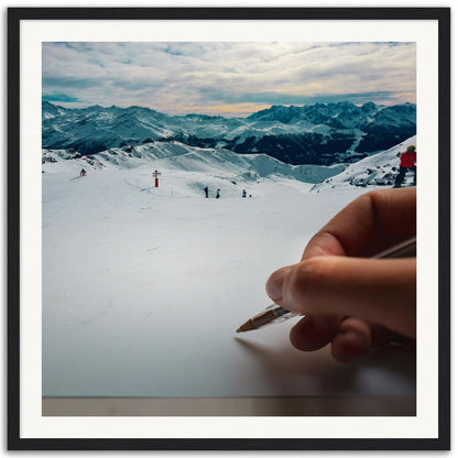 Yes Or Snow - Museum-Quality Framed Art Print