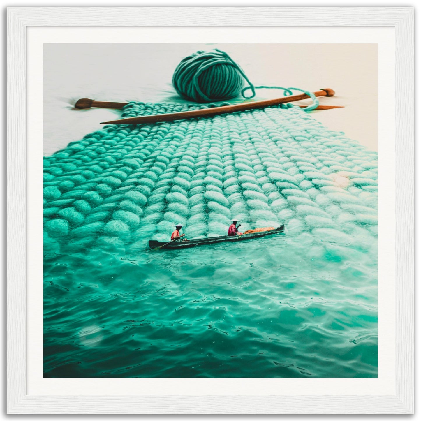 Pa-sew-fic Ocean - Museum-Quality Framed Art Print
