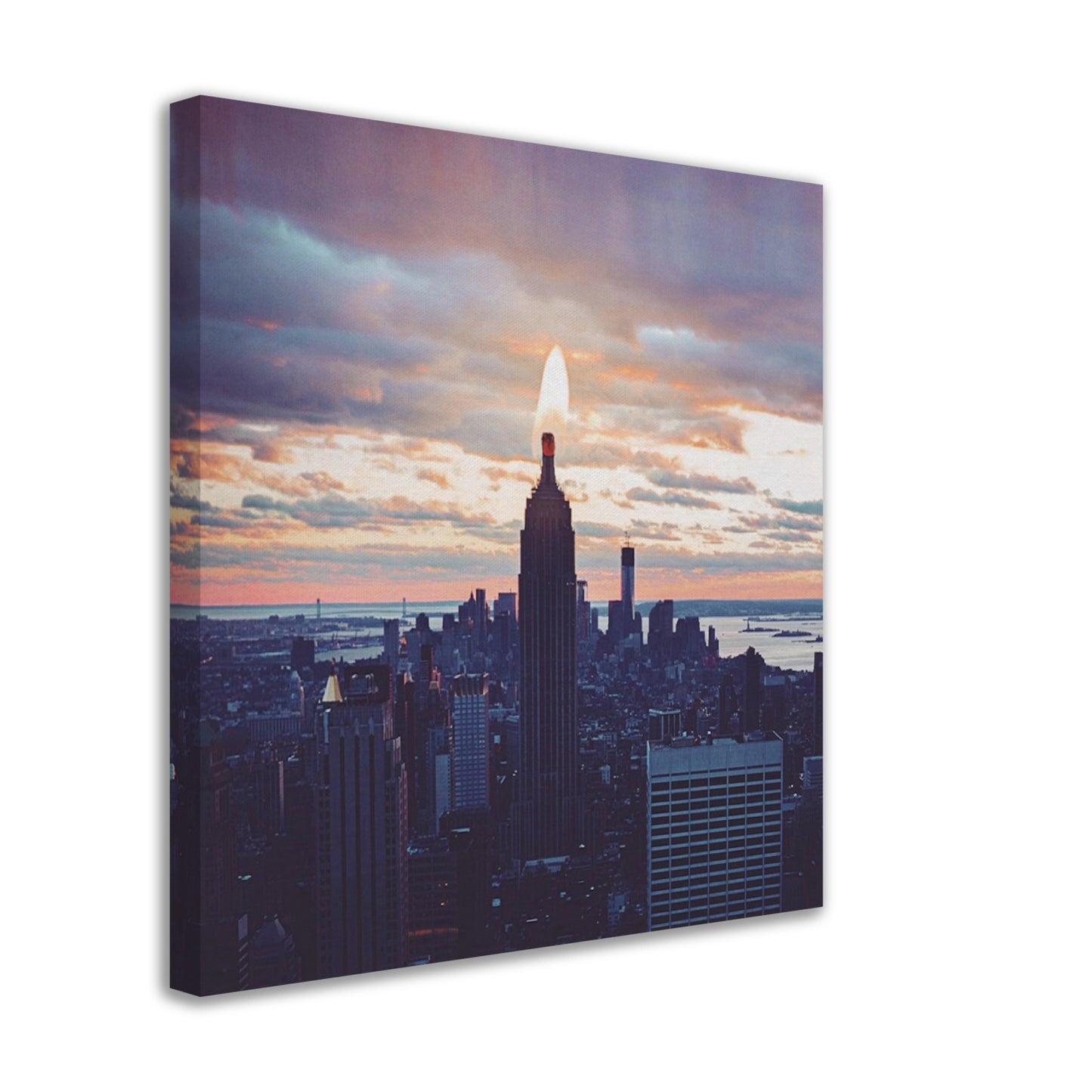 Empire State Candle - Canvas Print