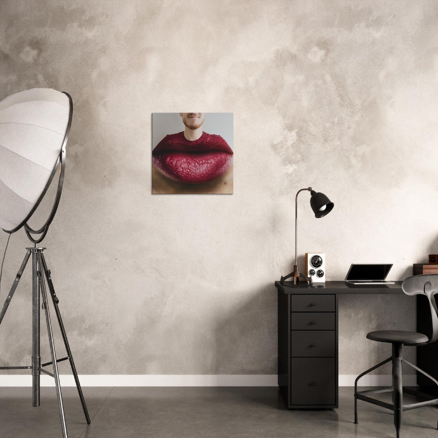 Lipstick Collar - Canvas Print