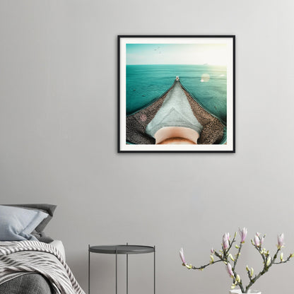 Sea-Through Hoodie - Museum-Quality Framed Art Print