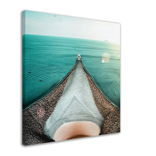 Sea-Through Hoodie - Canvas Print