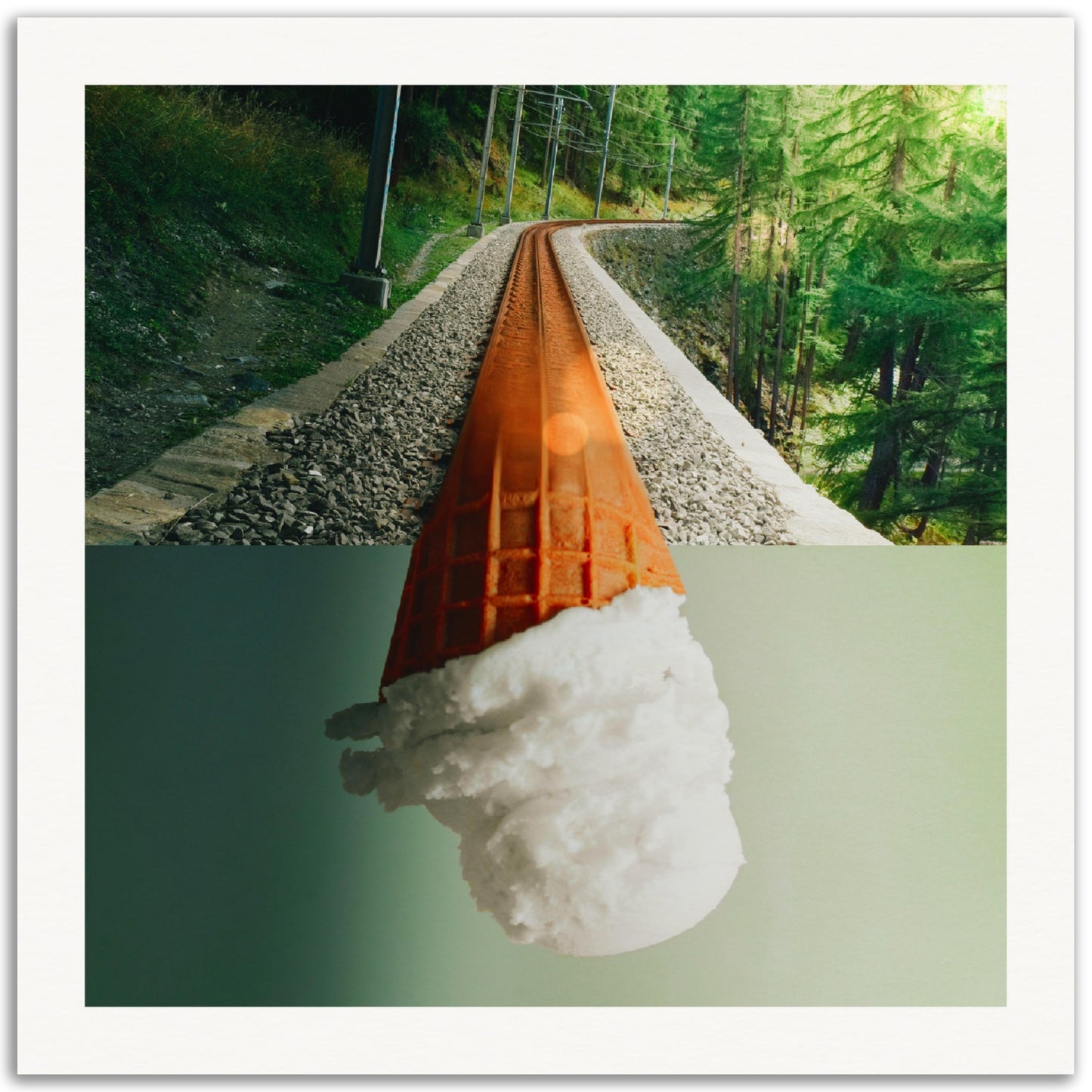 Cone-cting Train - Museum-Quality Art Print