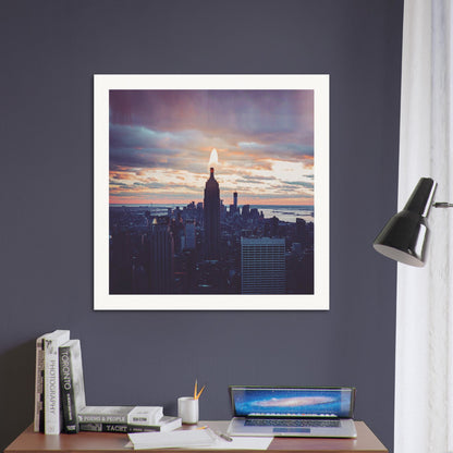 Empire State Candle - Museum-Quality Art Print