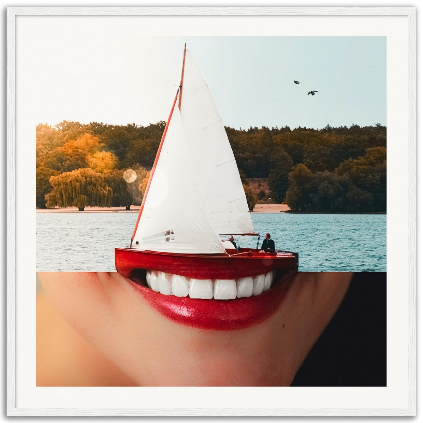 Boatiful Smile - Museum-Quality Framed Art Print