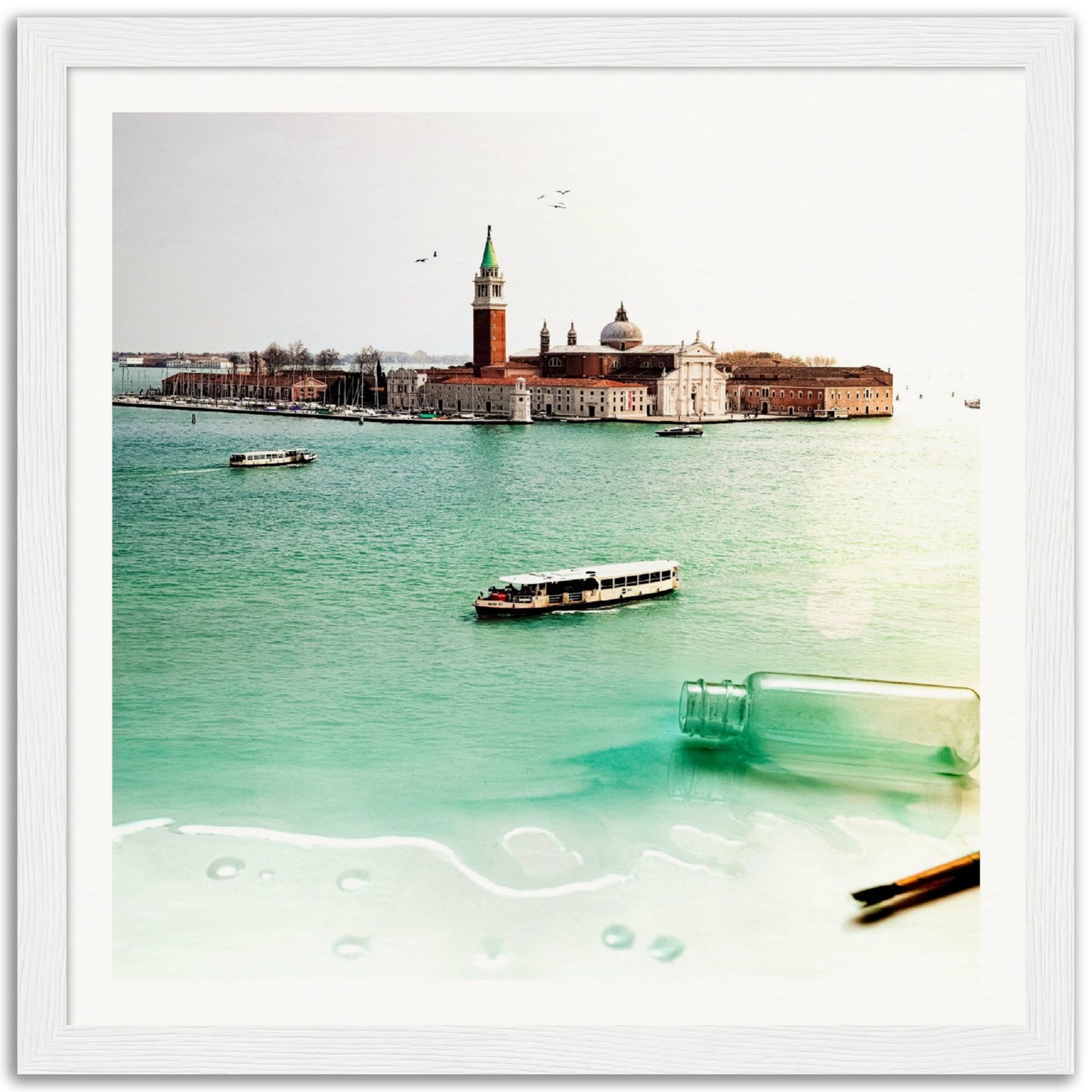 Venice In A Bottle - Museum-Quality Framed Art Print