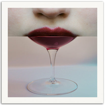 Lip Glass - Museum-Quality Art Print