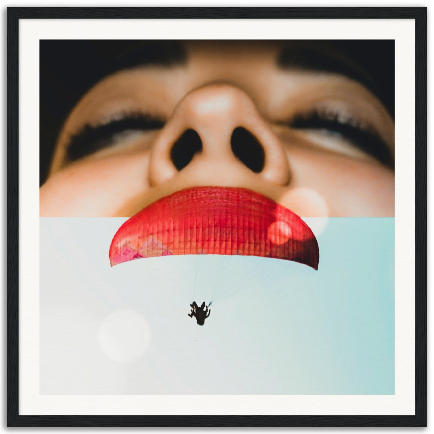 Parasai-lips - Museum-Quality Framed Art Print