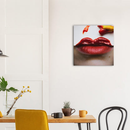 Saucy Lips - Canvas Print
