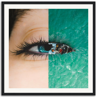 Boatiful Eyes - Museum-Quality Framed Art Print