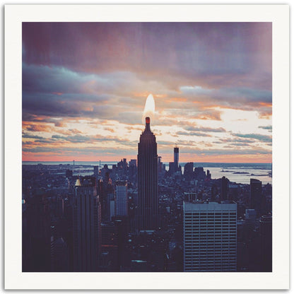 Empire State Candle - Museum-Quality Art Print