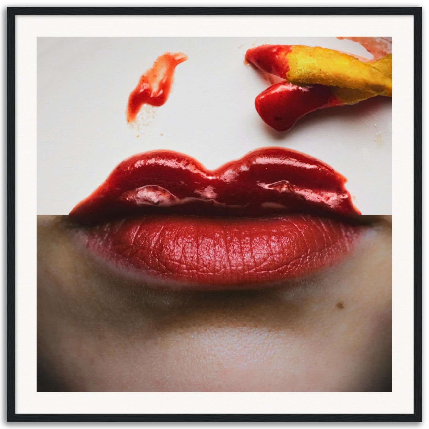 Saucy Lips - Museum-Quality Framed Art Print