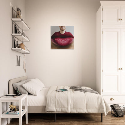 Lipstick Collar - Canvas Print