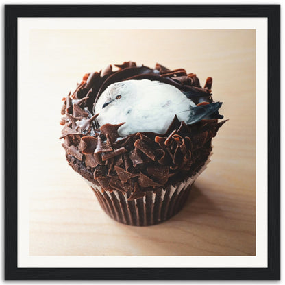 Duckolate Cupcake - Museum-Quality Framed Art Print