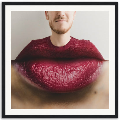 Lipstick Collar - Museum-Quality Framed Art Print