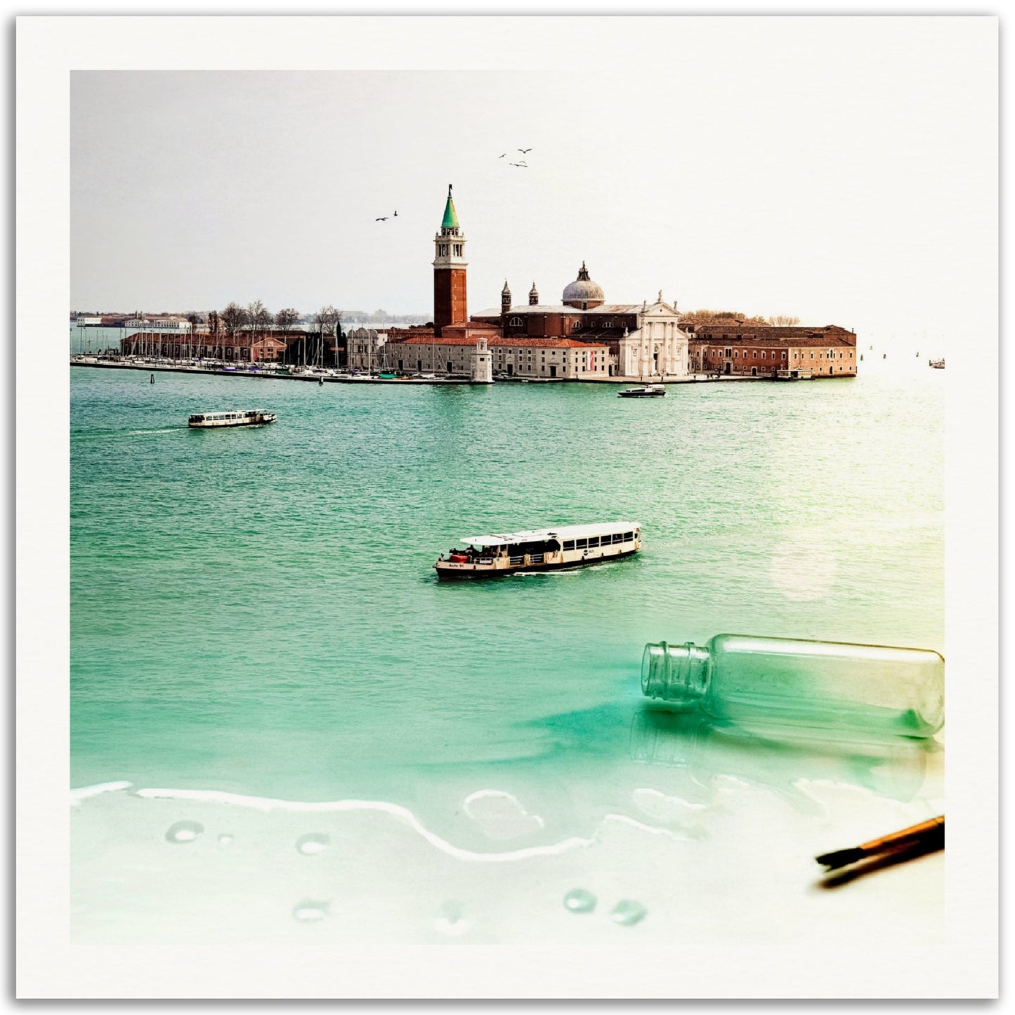 Venice In A Bottle - Museum-Quality Art Print