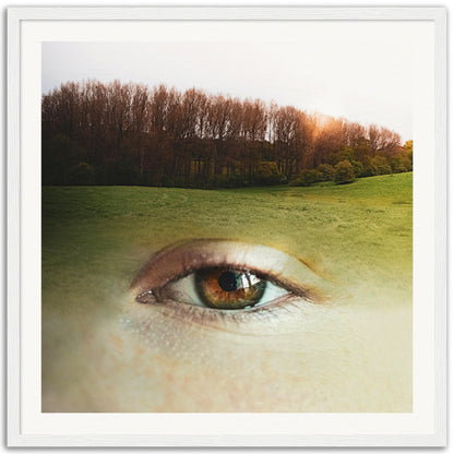 Natural Eyebrows - Museum-Quality Framed Art Print