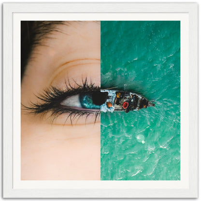 Boatiful Eyes - Museum-Quality Framed Art Print