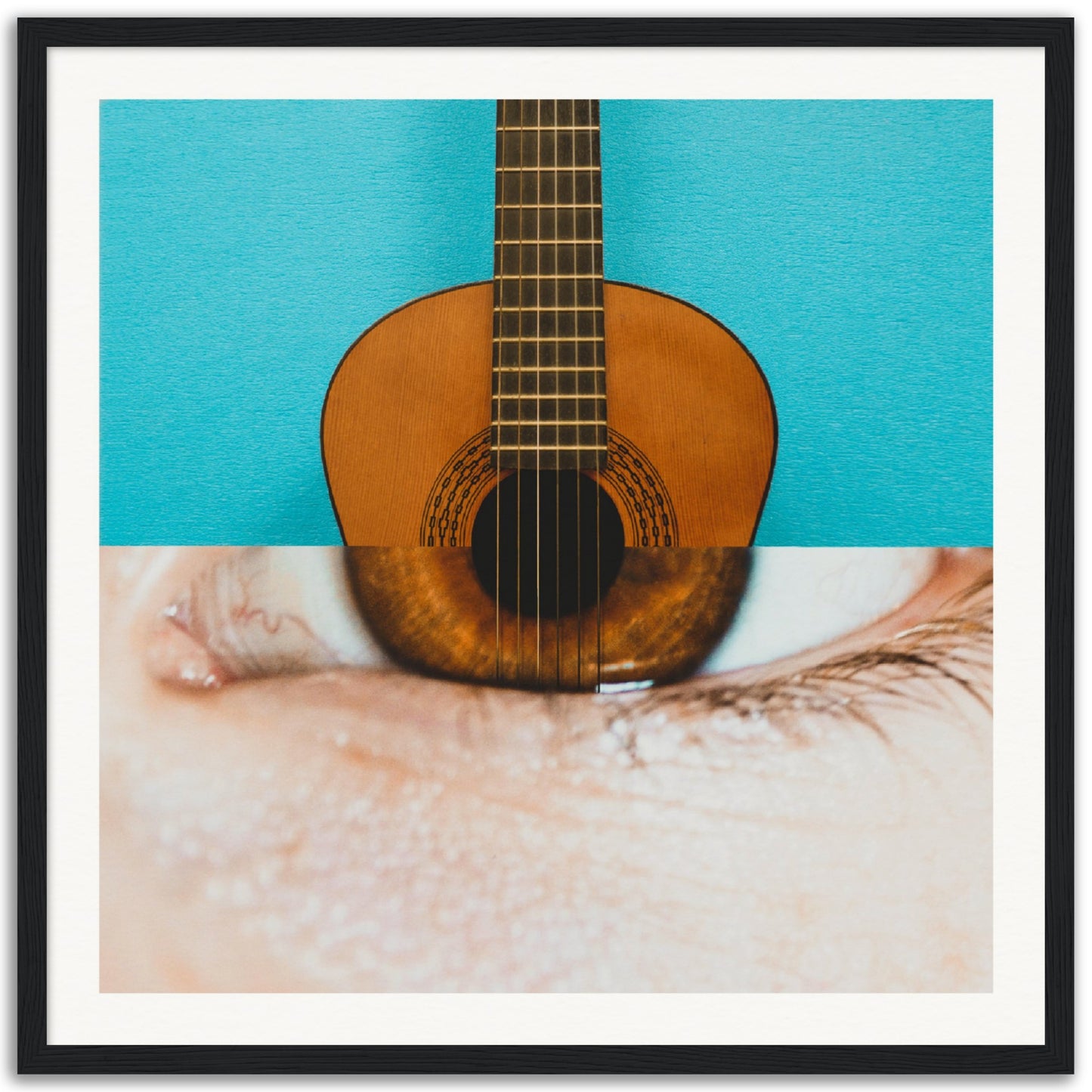 Eye-coustic Guitar - Museum-Quality Framed Art Print