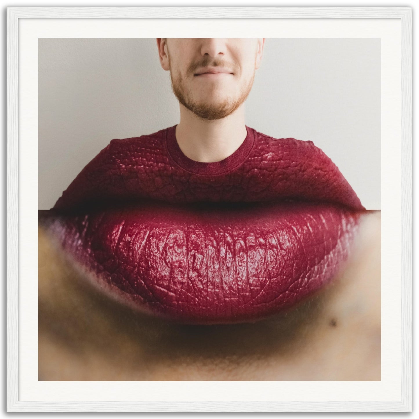 Lipstick Collar - Museum-Quality Framed Art Print